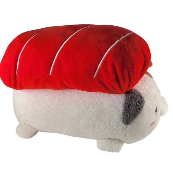 Takashoji Sushi Cat Plush 12" Tuna Nigiri White Seal Calico Design January 2023 - Picture 7 of 16